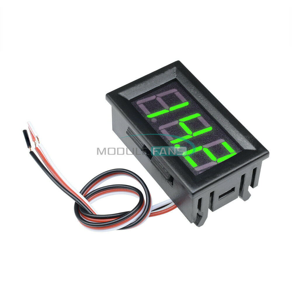 DC 4.7-30V Green 0.56" LED Digital Voltmeter Panel Accurate Meter 3 Wire Display