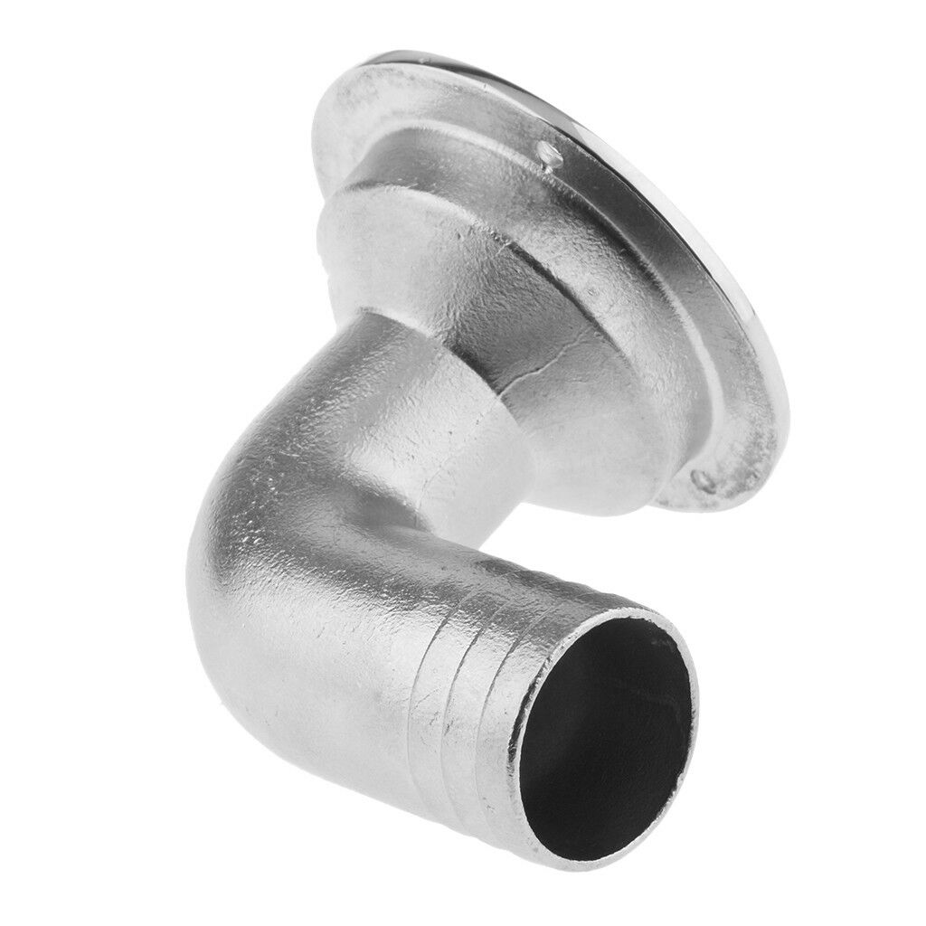 38mm Marine Boat Deck Drain 90 Degree Heavy Duty Stainless Steel Accessory