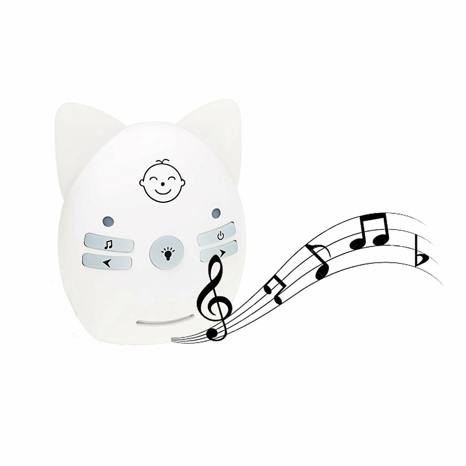 Baby Monitor Digital Audio Crystal Clear Cry Voice AU Plug White AU plug