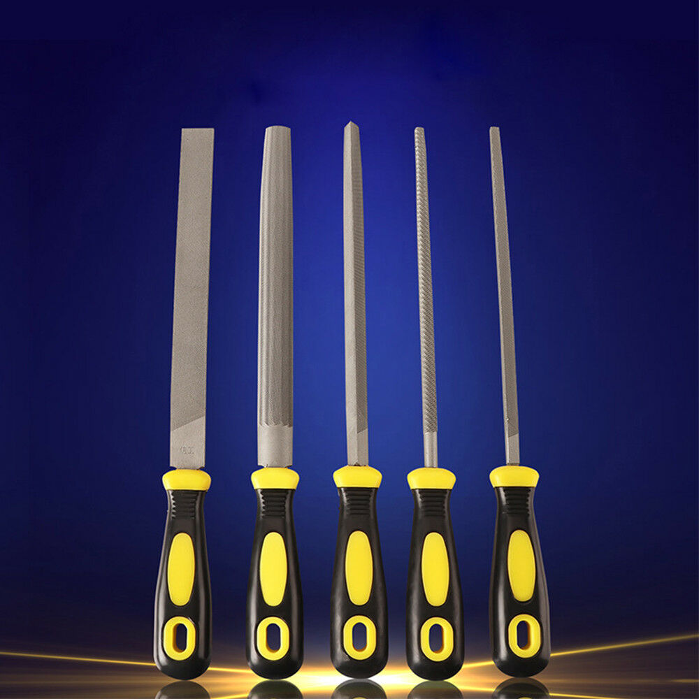 1PC 10 inch Triangle File Carbon Steel T12 Rasps Sharpening Single Handle File