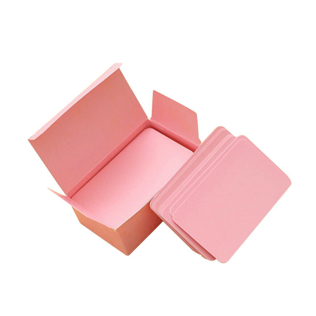 3 Box Paper Note Cards DIY Quick Invitation Graffiti Study Pink 90x54mm