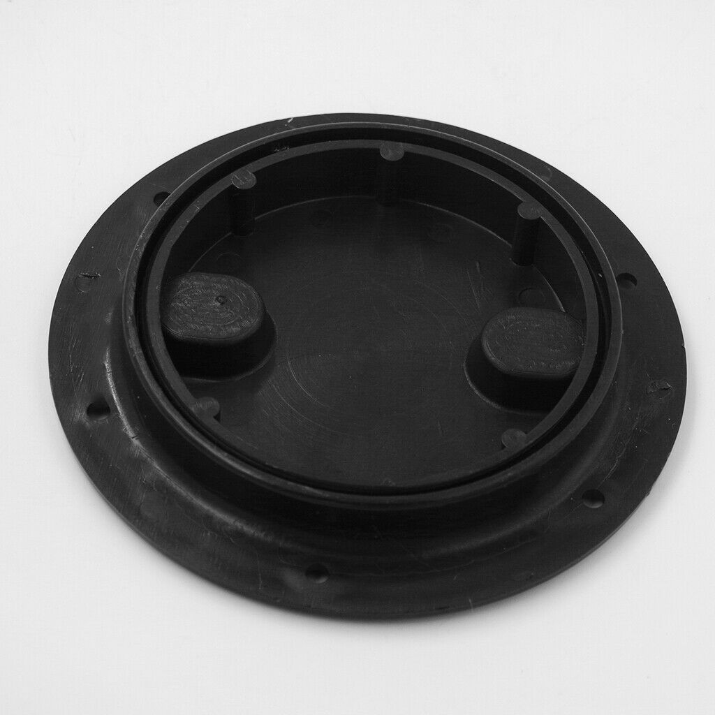 2pcs Marine Boat RV Black 6" Access Hatch Cover Twist Screw Out Deck Plate