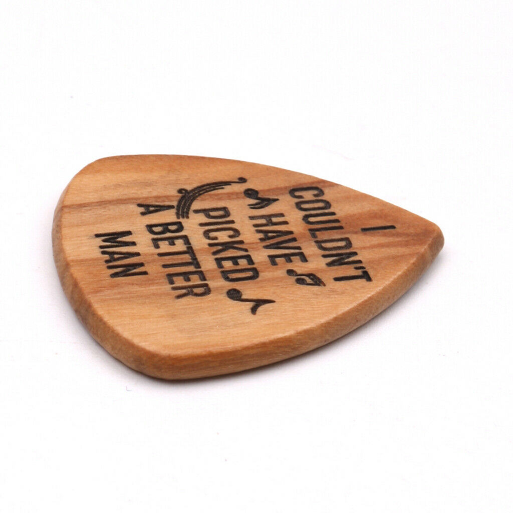 Pack of 3 Olive Wood Guitar Pickups Handmade w/ Wood Box Guitar Accessory