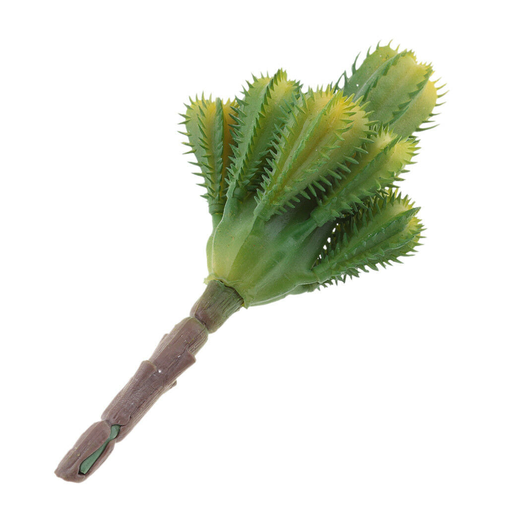 Artificial Cactus Plants Unpotted Plastic Succulent Cactus Home Plant #15