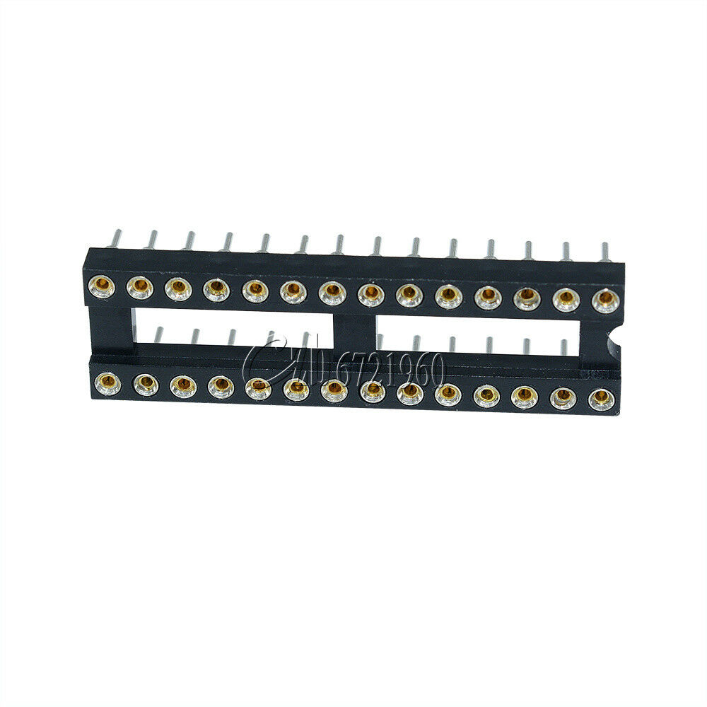5PCS 28Pin DIP SIP Round IC Sockets Adaptor Solder Type Narrow