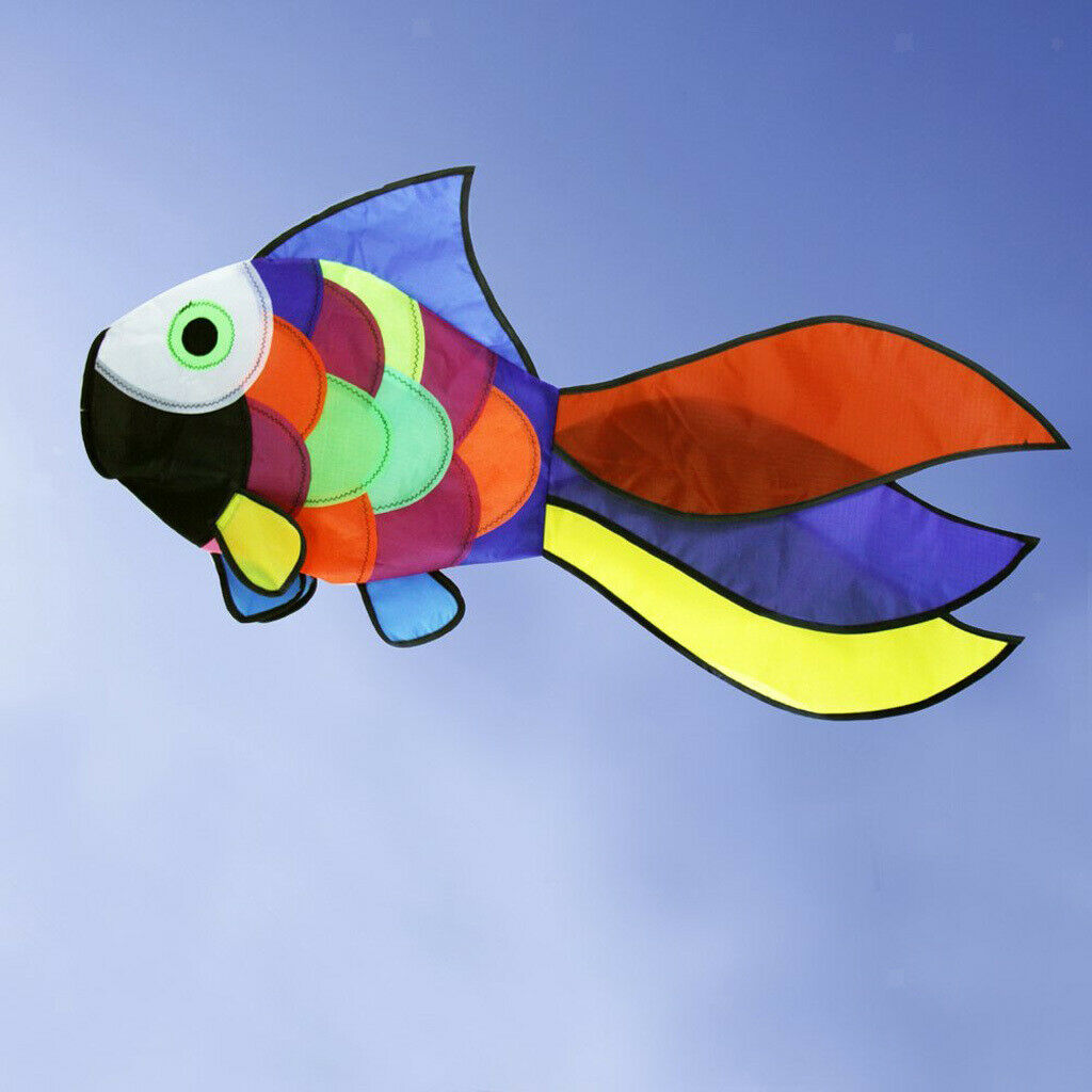 Nylon Kite Windsock Rainbow Outdoor Garden Decor Kids Game Outdoor Toys