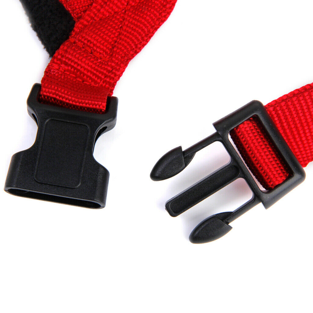 Dog Adjustable Chest Strap Belt Harness Pet Walking Collar Strap Red S