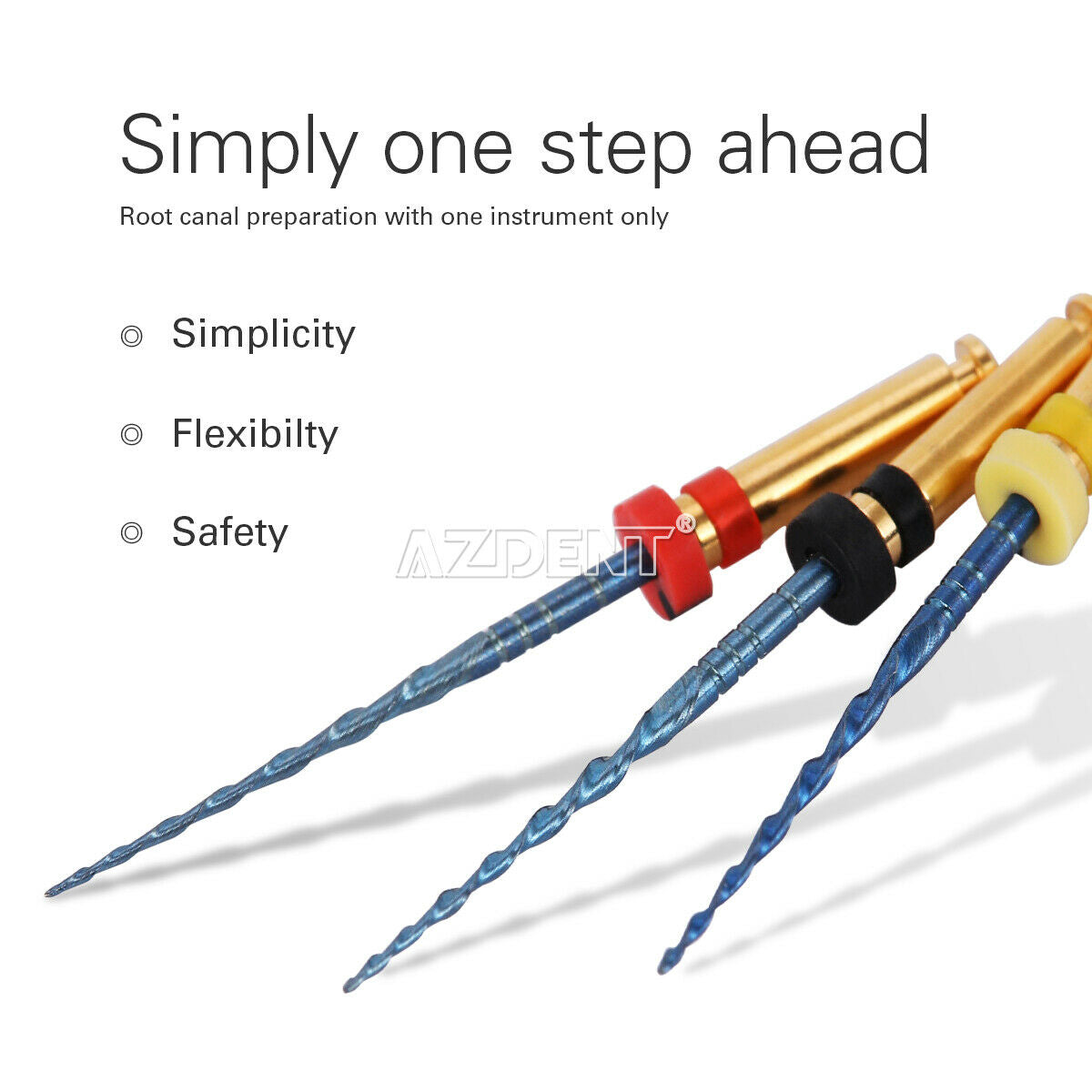 10 X Dental Reciprocating Blue Endodontic Files Rotary Root Canal Heat Activated