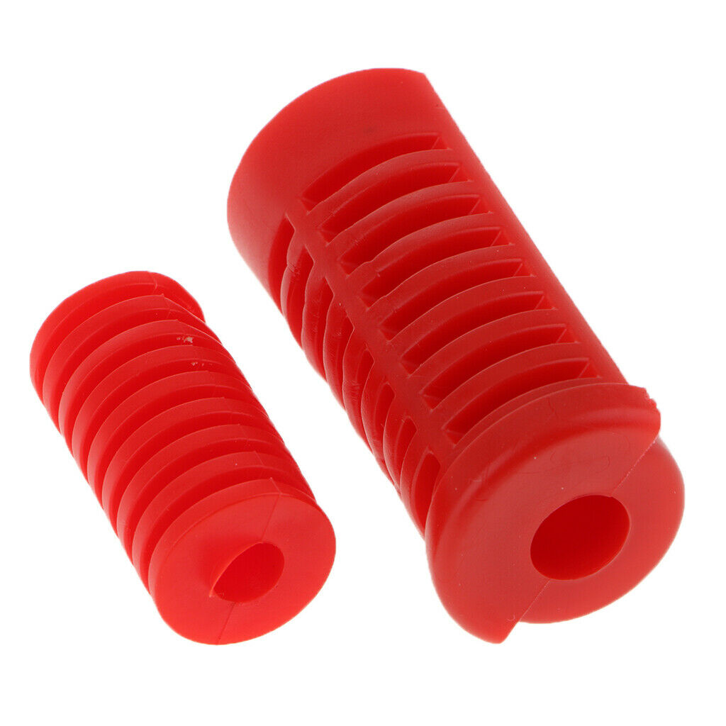 8Pcs Motorcycle Gear Shift Shifter Lever Rod & Footrest Pedal Rubber Covers