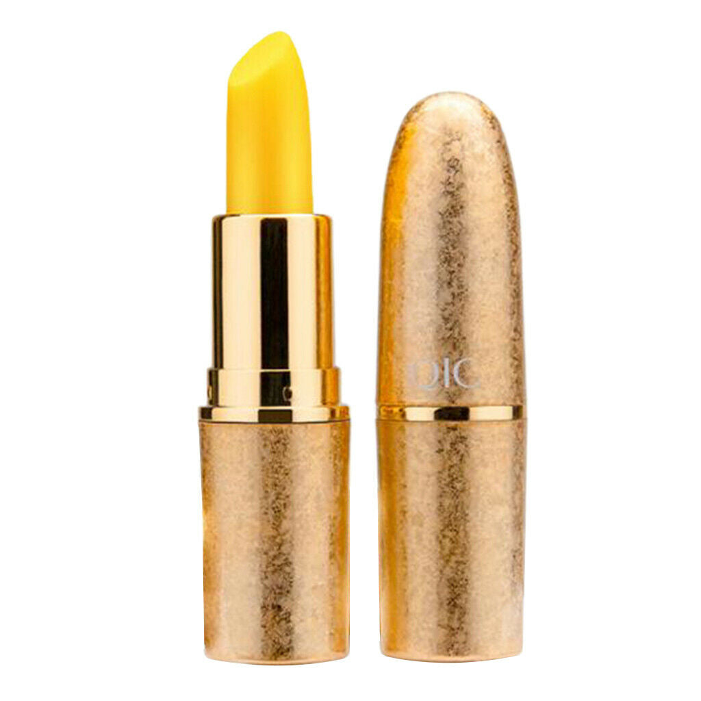 Temperature Color Changing Lipstick Moisturizing Nourishing w/ Golden Bottle