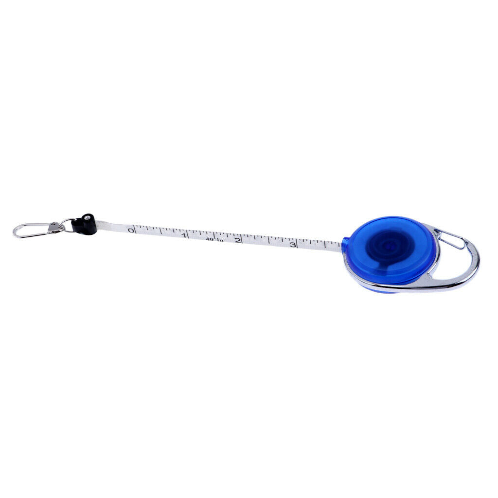 Fly Fishing Carabiner Tape Measure Zinger Combo Retractor Ruler Fishing Tool