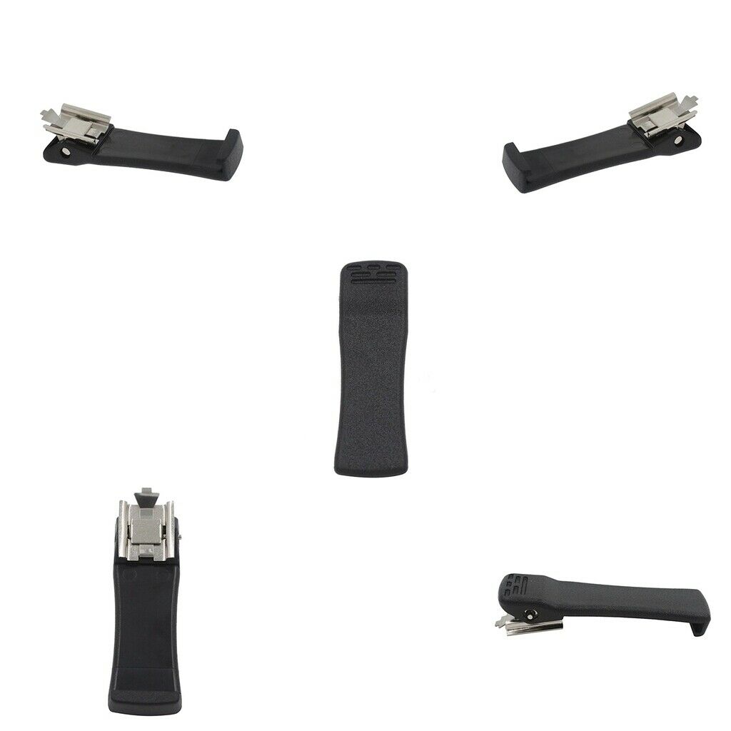 5 Pieces Portable Radio Belt Clip (Schwraz)