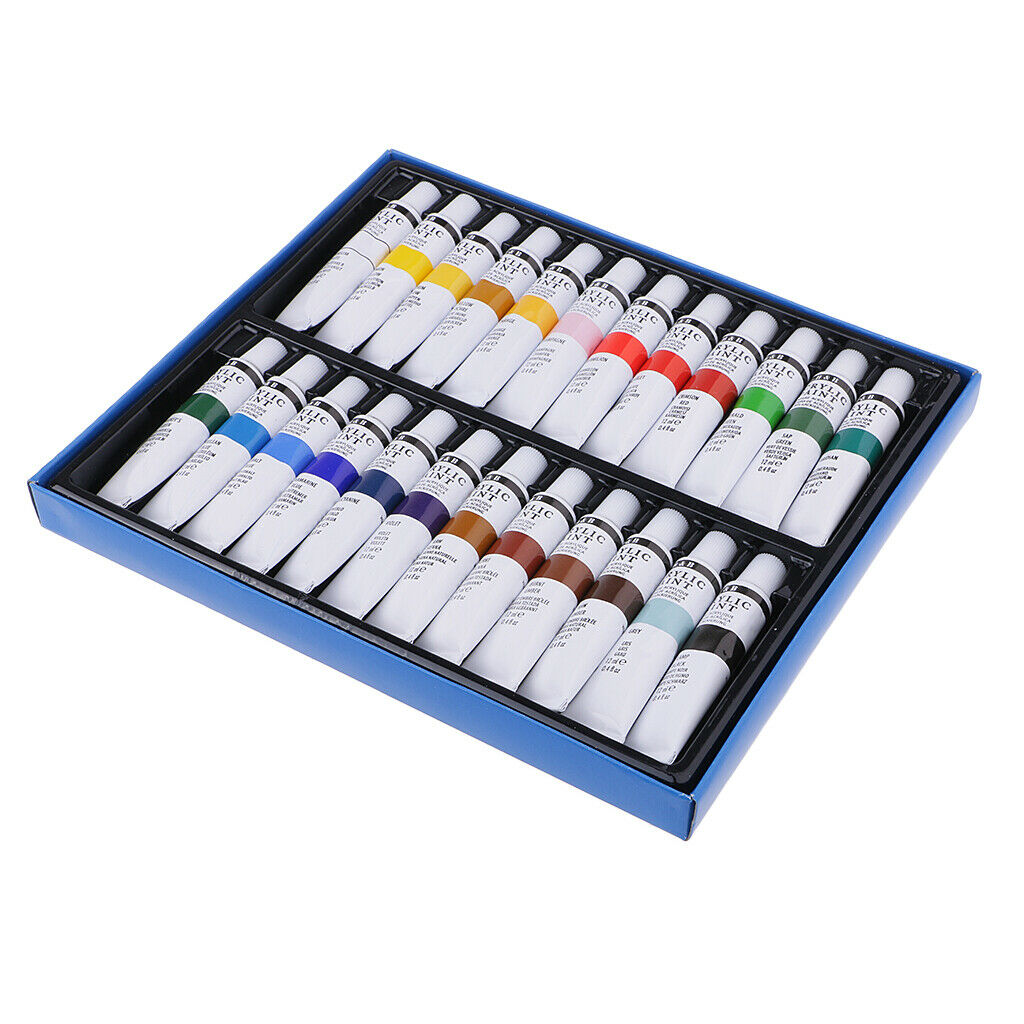 24 Colors Adults Acrylic Paint Drawing Painting Pigments Supply For Ceramic