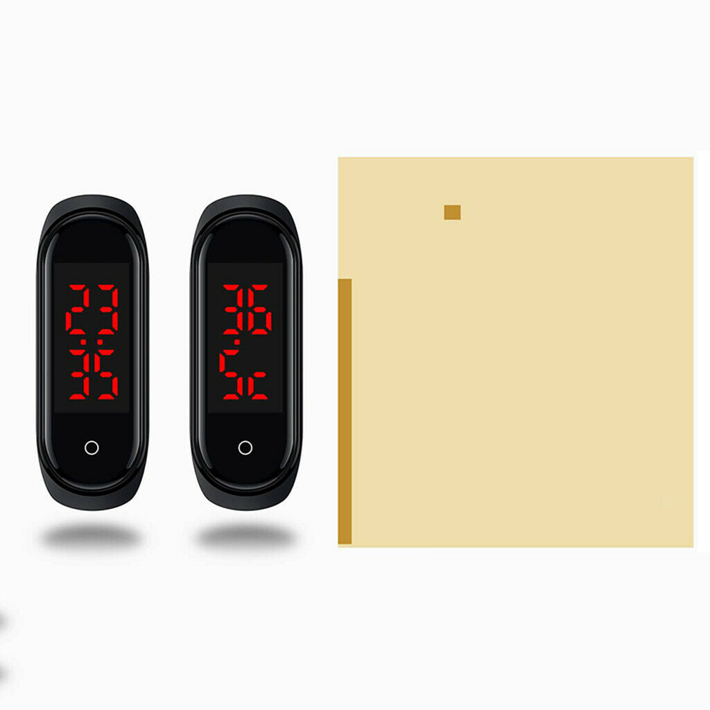 Kids Temperature Checker Wristband Bracelet Watch Time Display Outdoors