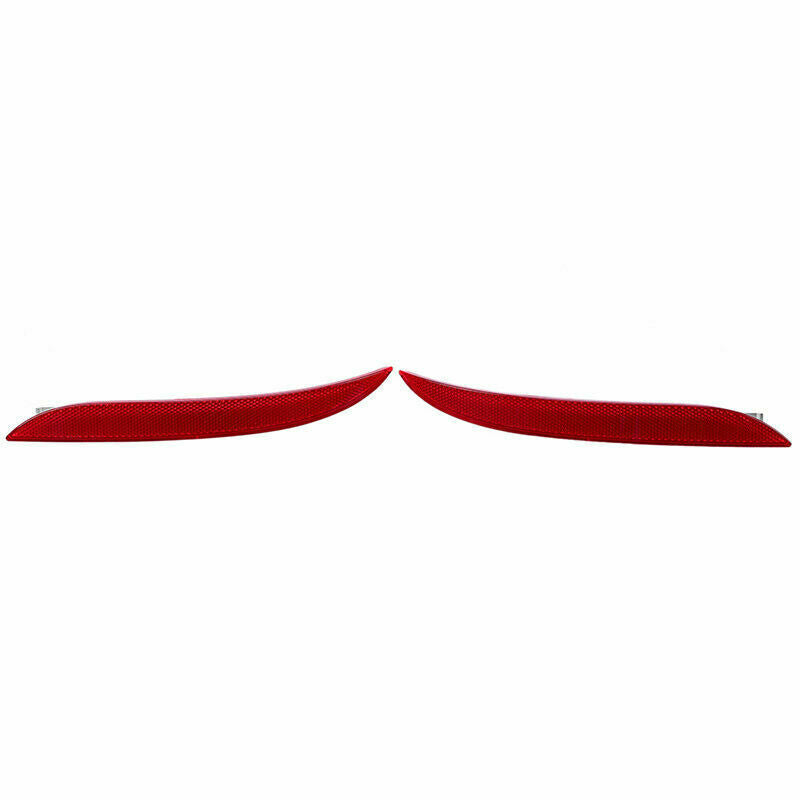 For BMW 5 Series E60 Sedan 2007-2009  Pair Rear Bumper Reflector Change Lens Red