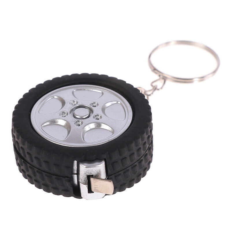 Mini Retractable Tape 1m Tape Measure Centimeter/Feet Tire Shape Rul.l8