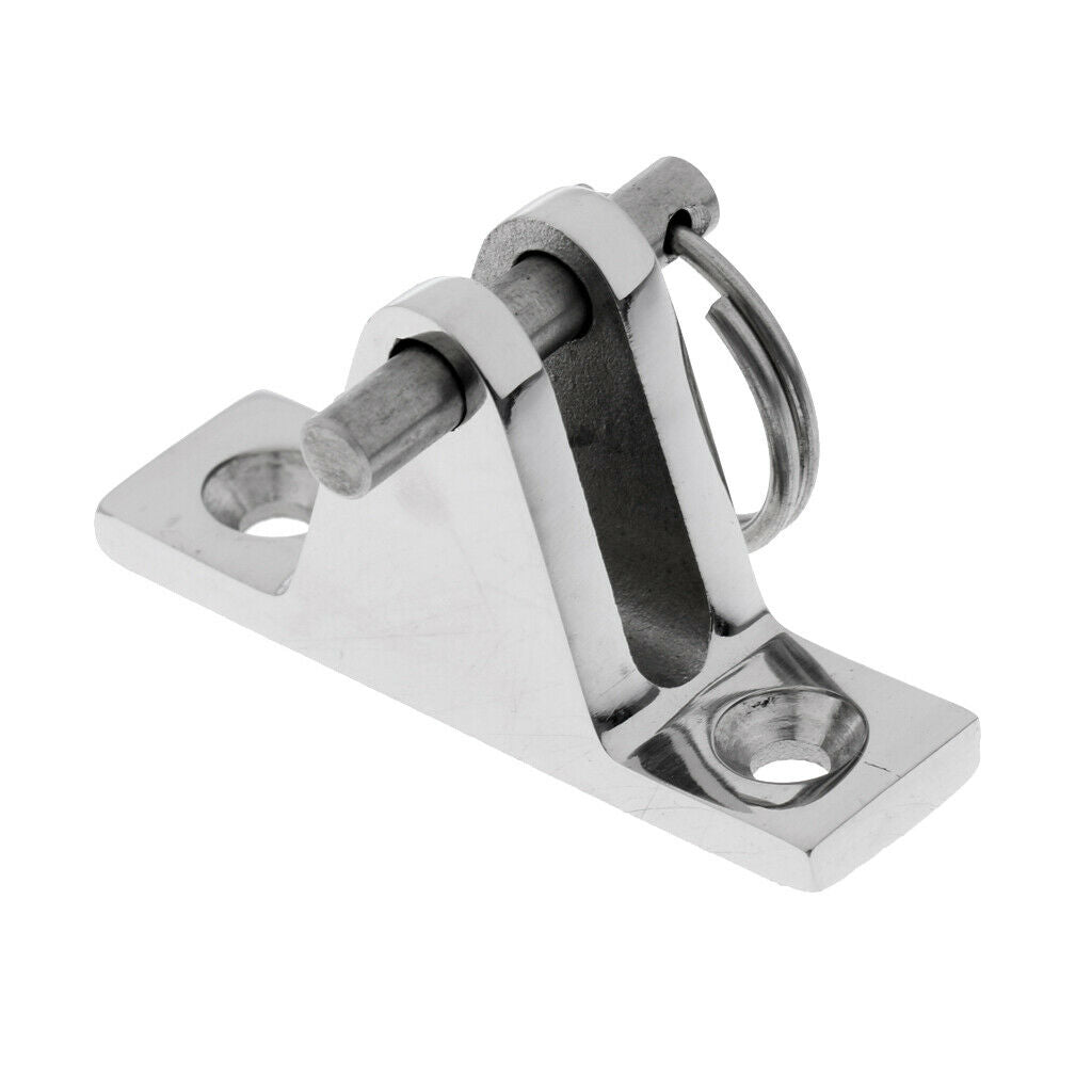 Bimini Top Deck Hinge w/ Quick Release Pin 90 Deg Marine 316 Stainless Steel