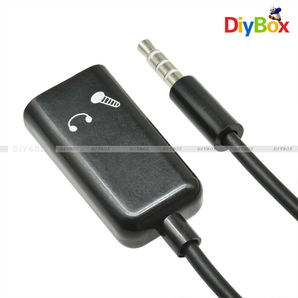 3.5mm Audio Stereo Male To 2 Female Splitter AUX Earphone Mic Adapter Connector