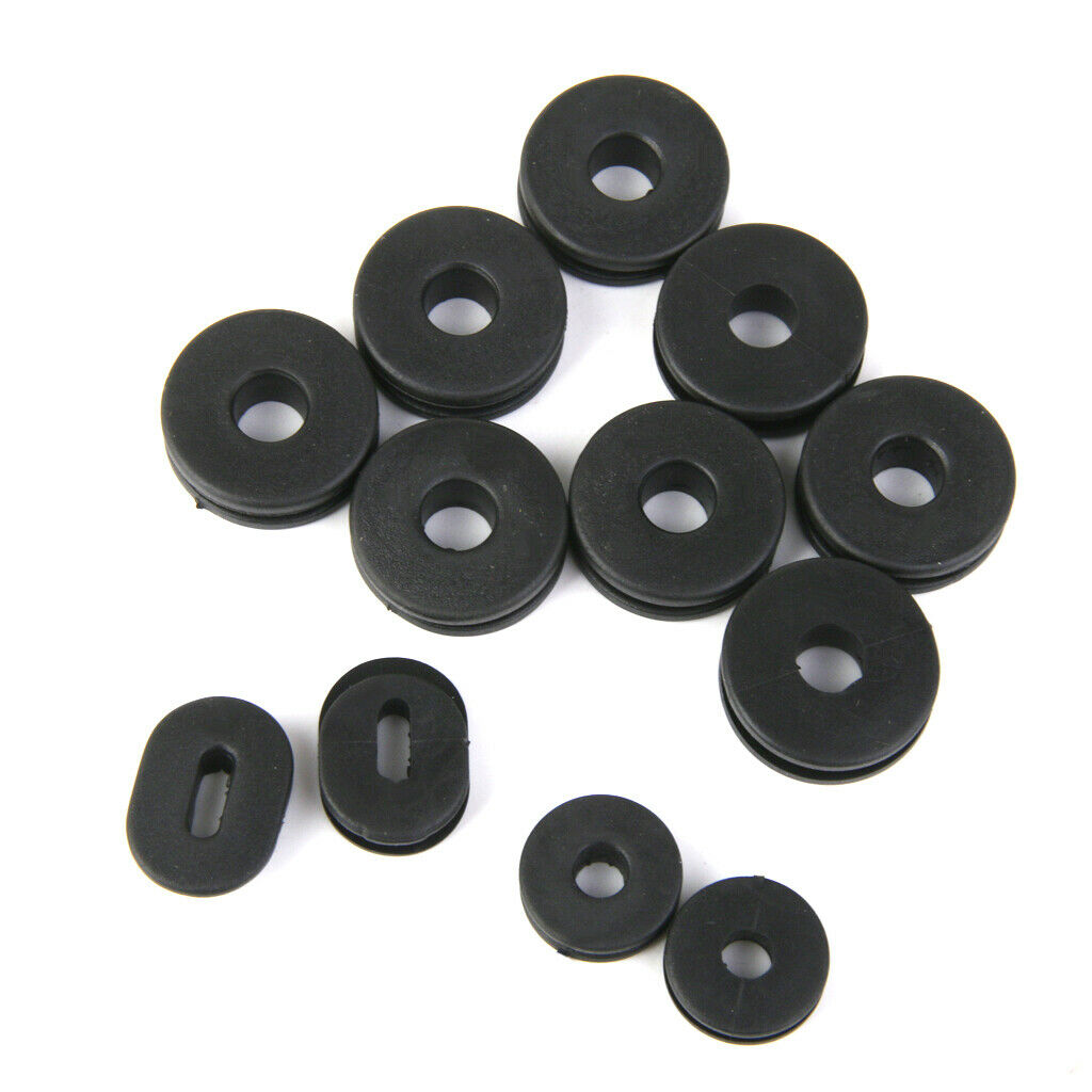 24 Pieces Rubber Grommets Washers Replacement Parts Kit For GS125 Motorcycle