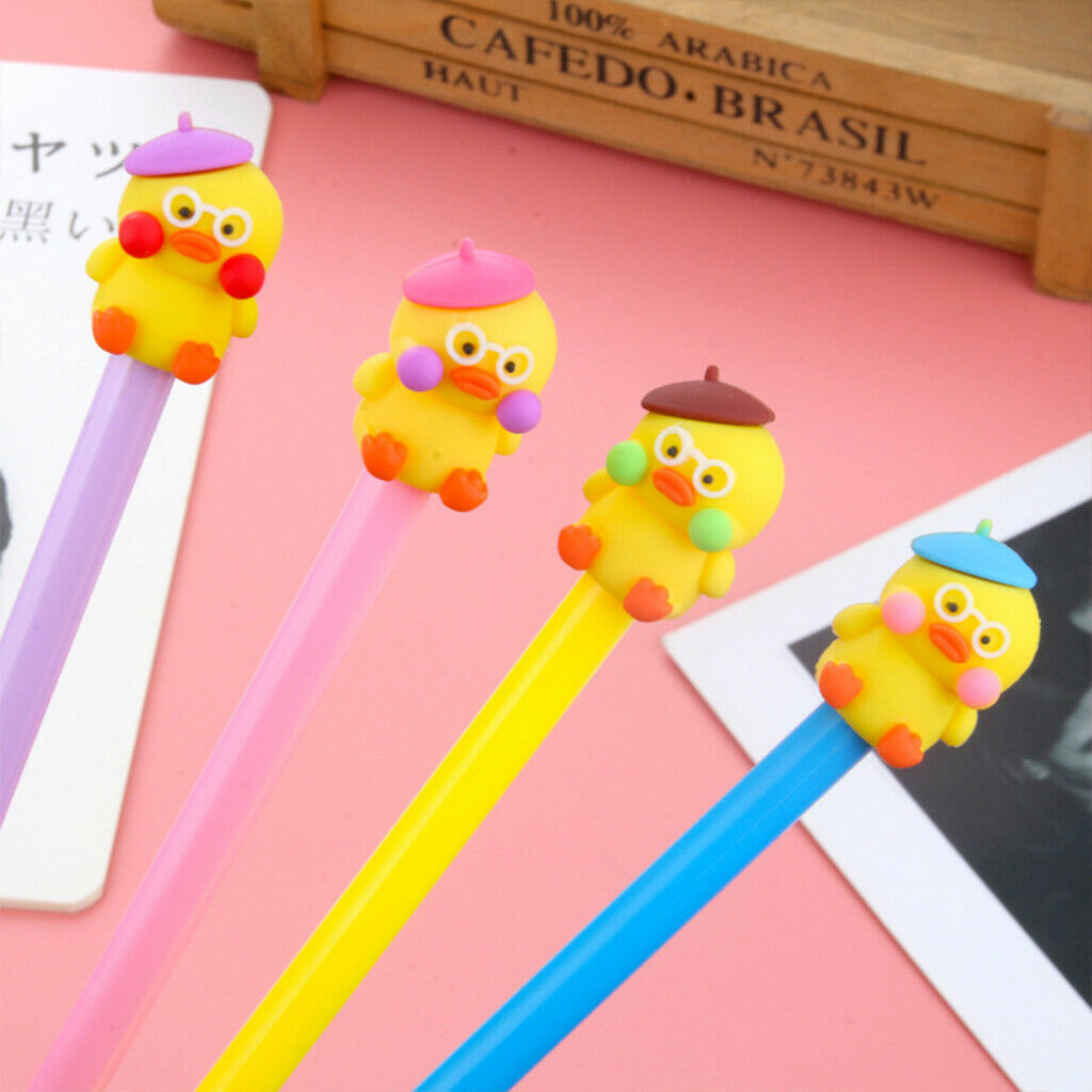 Cute Cartoon Gel Pen Duck Chick Student Signature Pen for School Kid Gift