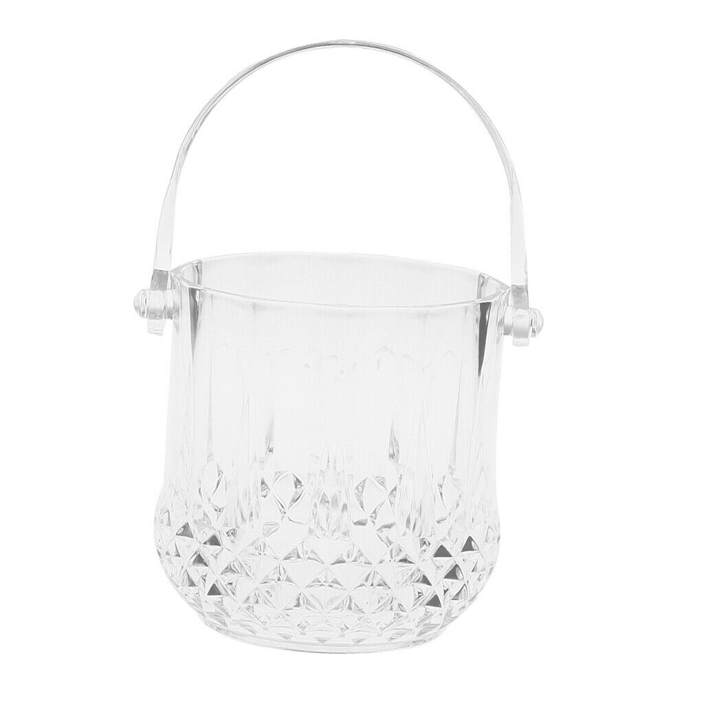 Ice Bucket Acrylic Wine Beer Champagne Bottle Cooler With Handle