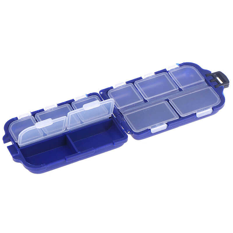 Fishing Lure Comptments Storage Case Box Fish lure Spoon Hook Bait Tackle.l8