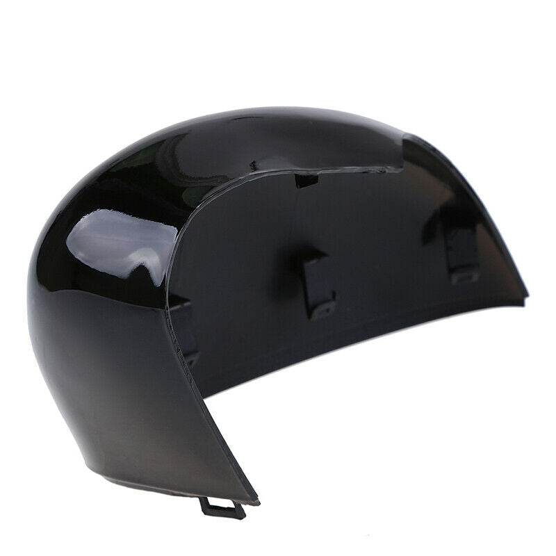 Glossy Black Left Side Rearview Mirror Cover Fit Ford Fiesta Hatchback 2011-2017