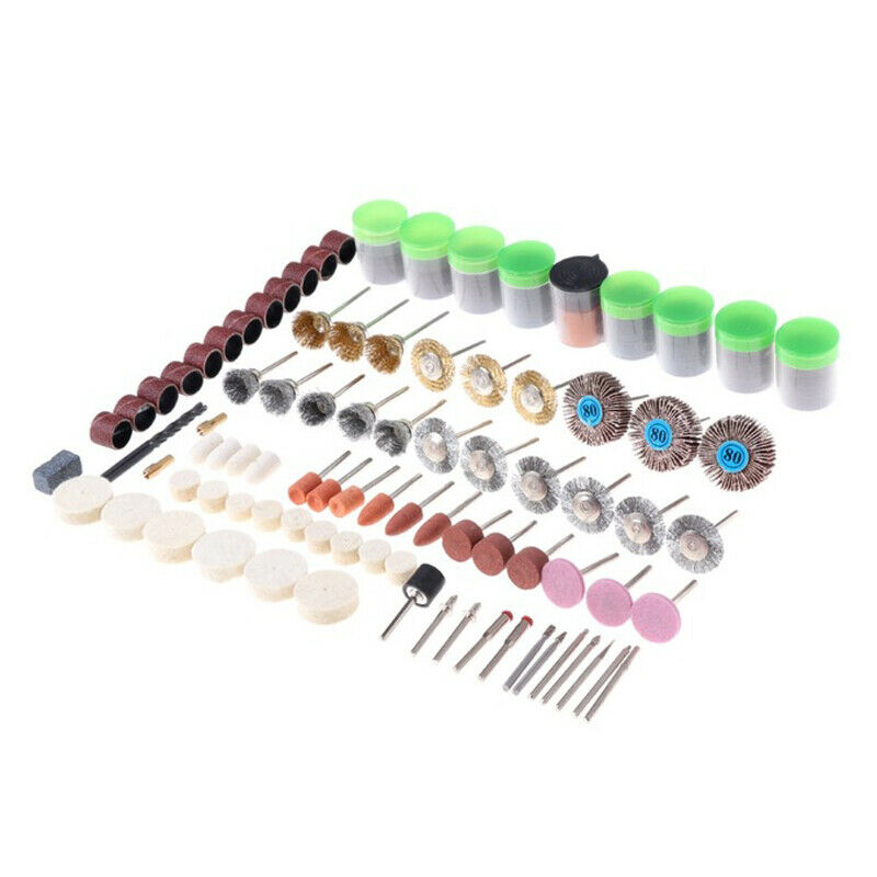 350 Piece Rotary Tool Accessories Kit Grinding Polishing Shank Craft Bits Grand