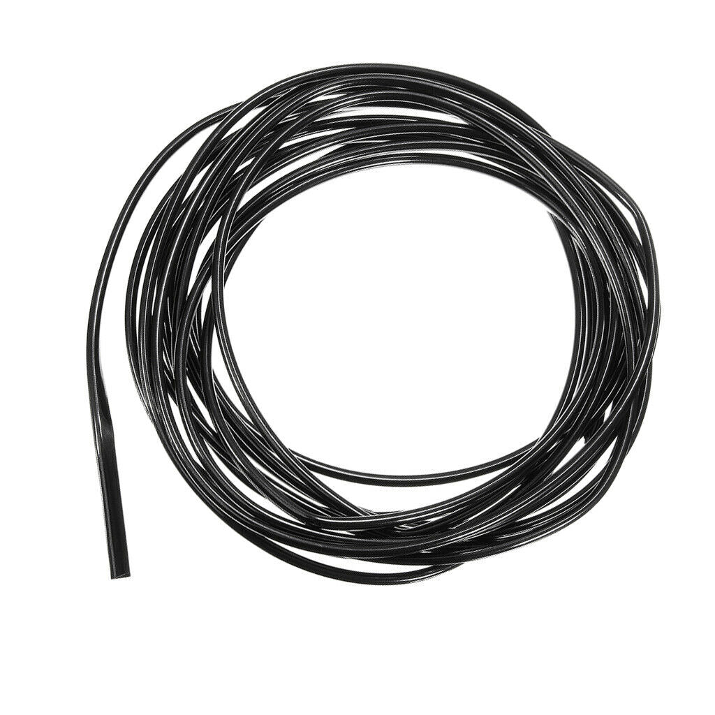 6M Car Door Rubber Trim Seal Door Edge Guards Weatherstrip for Car black