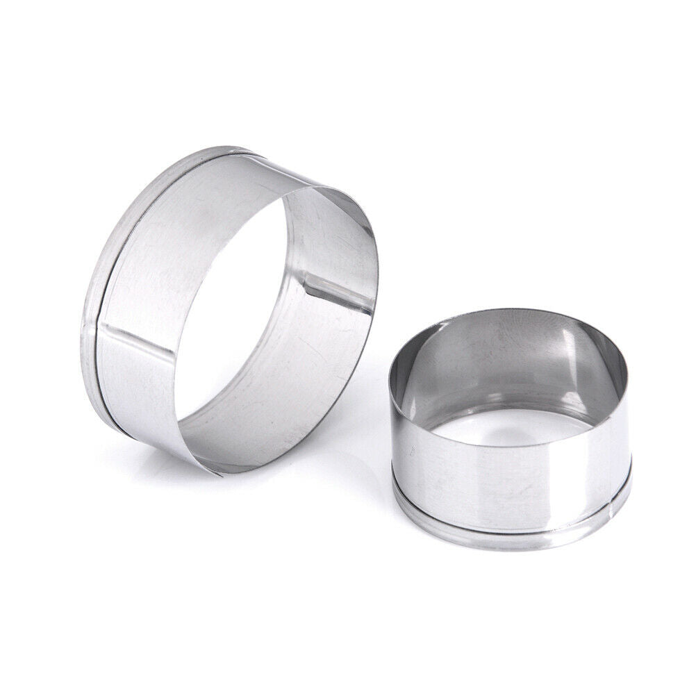 3pcs/set stainless steel rounds circle shaped cookie cutter biscuit pastry molds