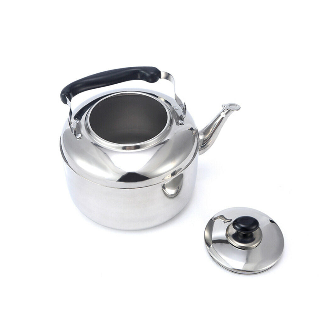 2x Stainless Steel Whistling Tea Kettle Coffee Kitchen Stovetop Induction 4L