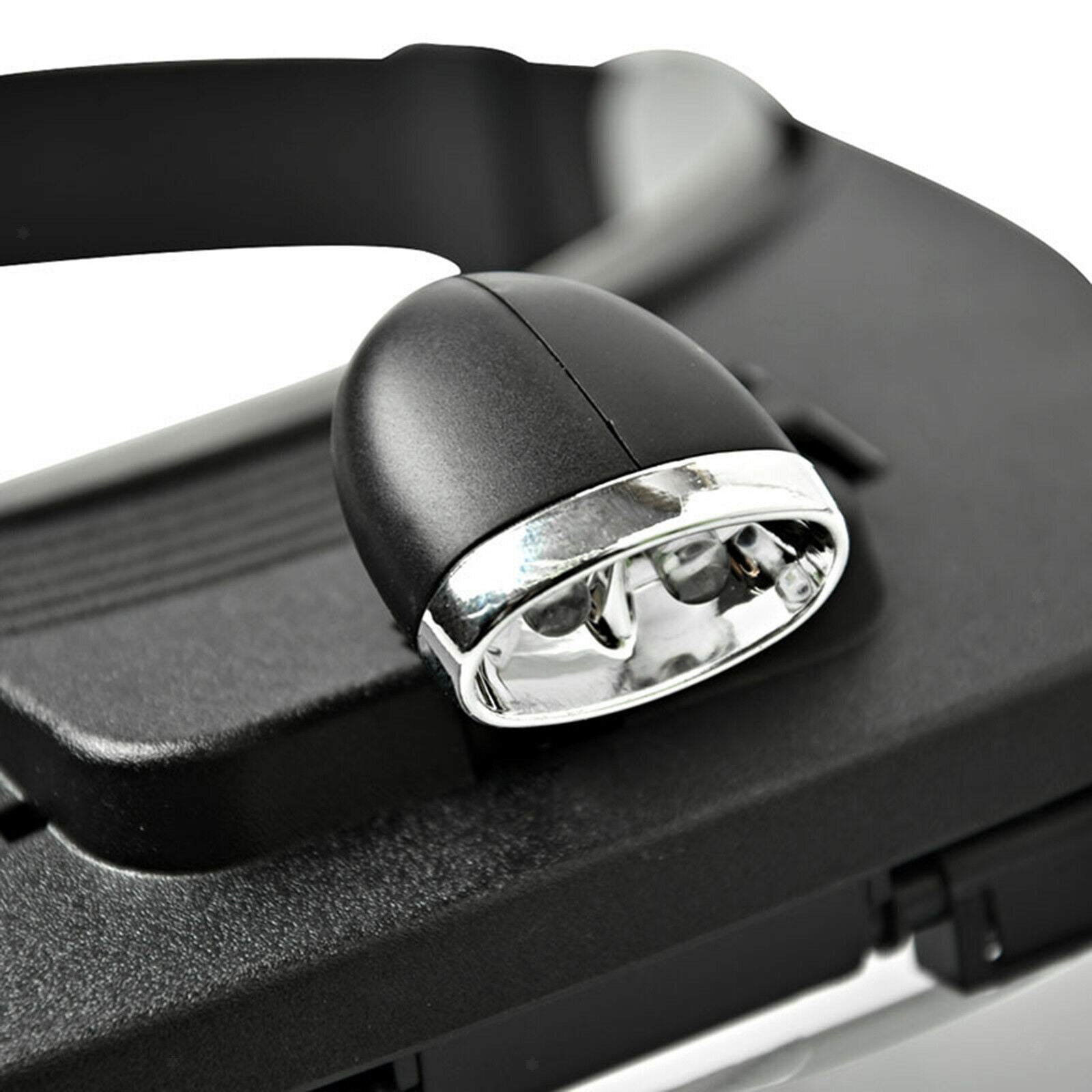Head Band Magnifier w/ LED Lamp Headset Magnifying Glasses Visor Handsfree