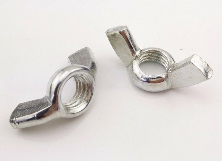 12Pcs Stainless Steel Wing Nut Right Hand Thread M6 x 1 [M_M_S]