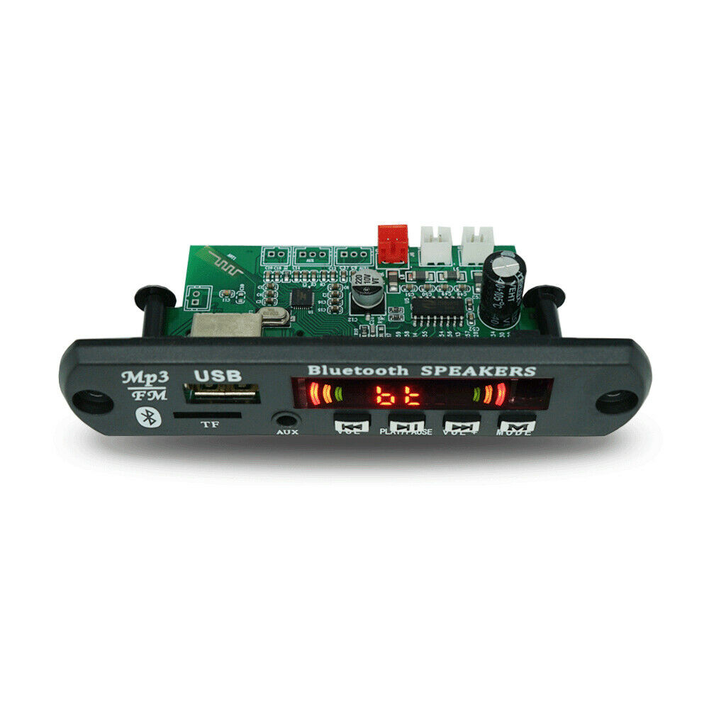 Wireless DC 12V MP3 WMA Decoder Board Audio Module USB TF Radio For Car