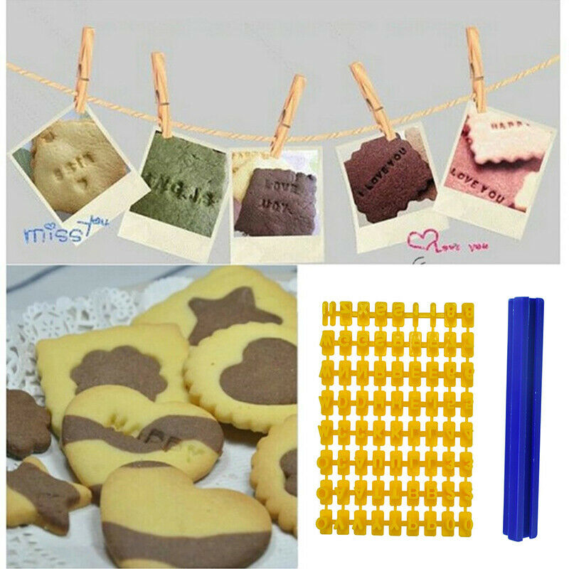 Biscuits Baking Alphabet Mold Word Baking Mold Cake Curling Embossing Mo.l8