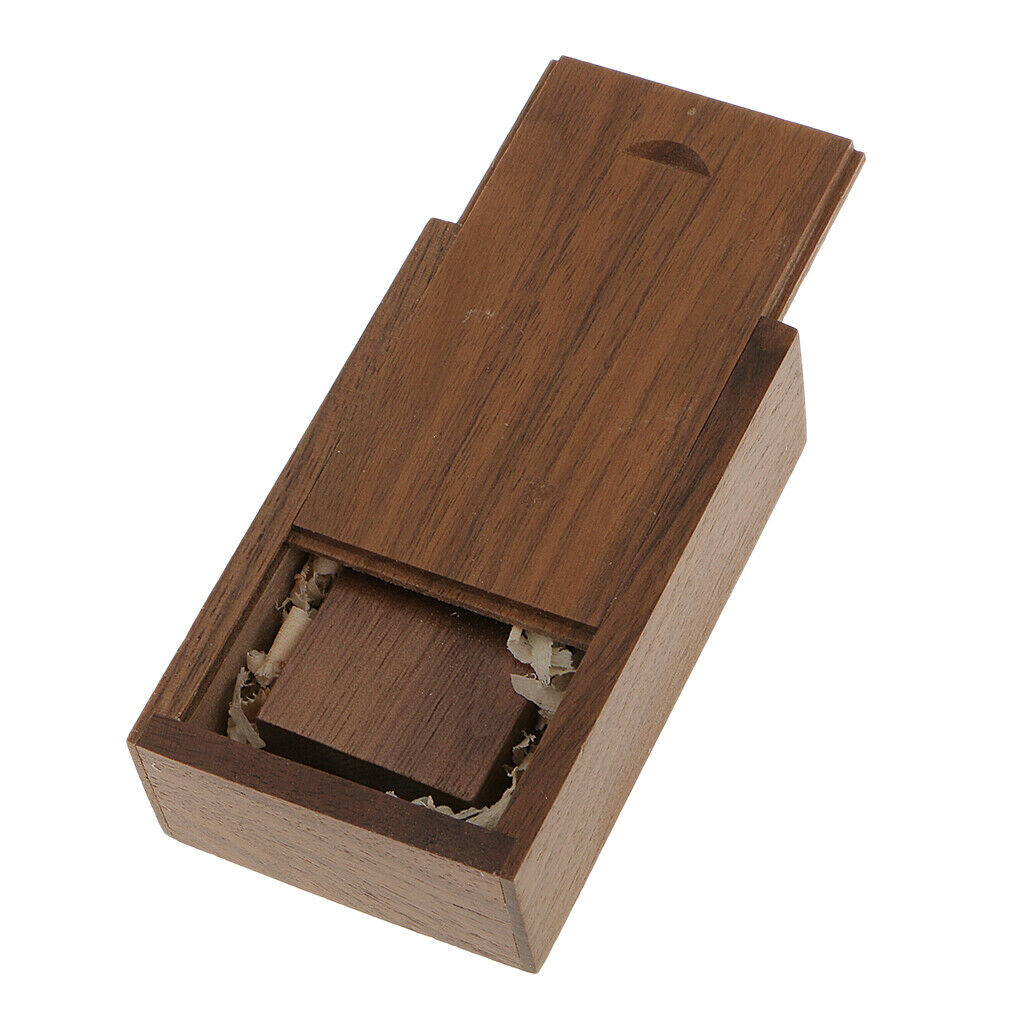 Custom  Walnut Wood Rotate USB 2.0 Flash Drive Memory Stick 32GB