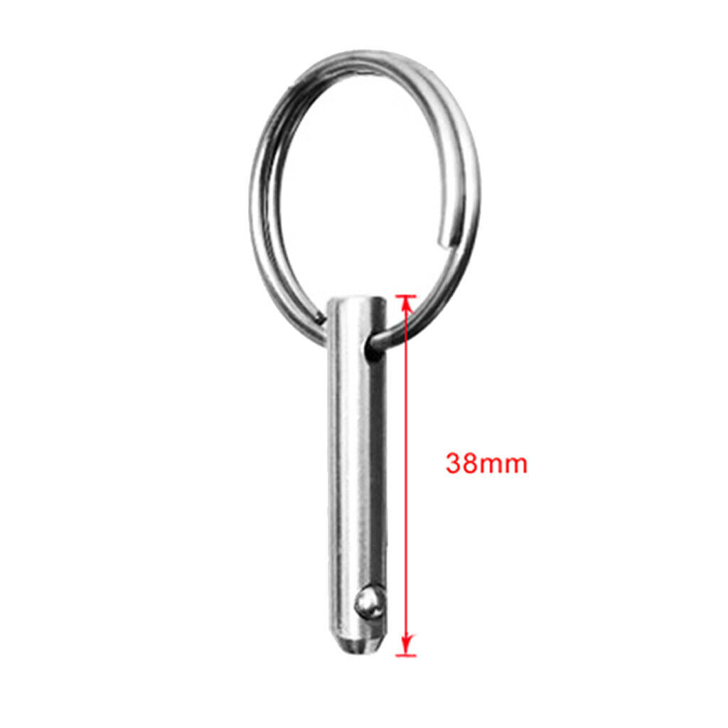 5/16" Stainless Steel Quick Release Pins Kayak, Boat, Bimini Top Set of 6