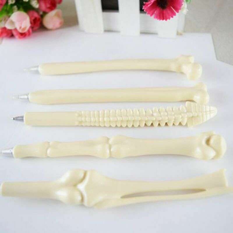 Novelty Writing Supplies Bone Shape Ball Point Pen Creative Stationery XMAS Gift