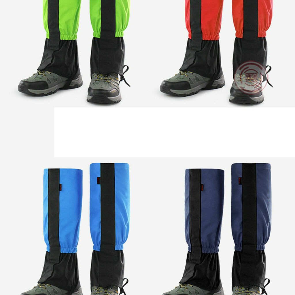 Waterproof Nylon Walking Hiking Outdoor Gaiters High Leg Gaiters Grass Green