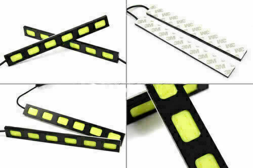 2pcs 6 LED COB Car Auto DRL Driving Daytime Running Fog Light White 12V
