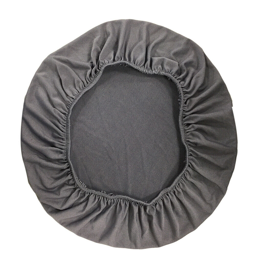 2pcs Anti-slip Elastic Spandex Chair Seat Covers for Round Or Oblong Stools