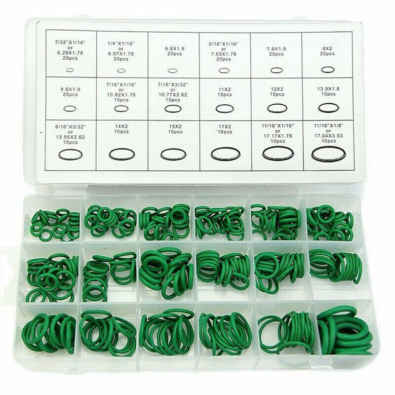 Rubber 270pcs Set Car Air Conditioning Refrigerant A/C Trim Repair O-Ring_DD