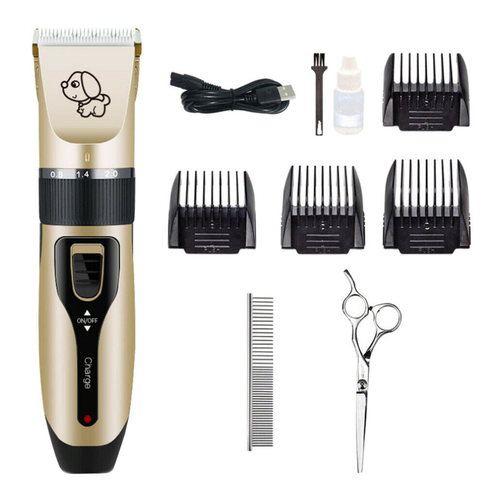Pet Dog Hair Trimmer Electric Shaver  With Ceramic Blade USB Charge