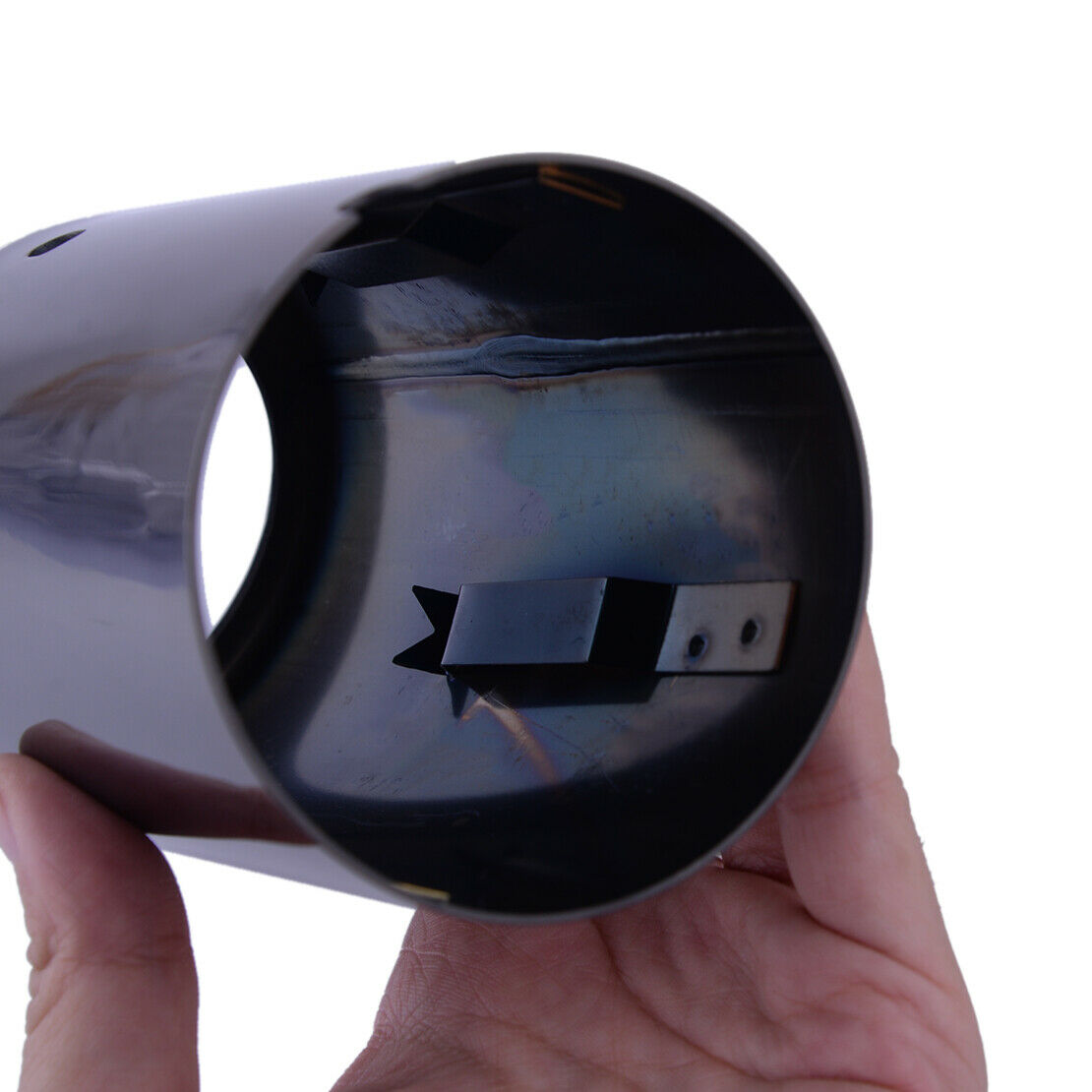 Titanium Black Muffler Exhaust Tail Pipe Tip Fit For BMW E90 E92 325i 328i 07-10