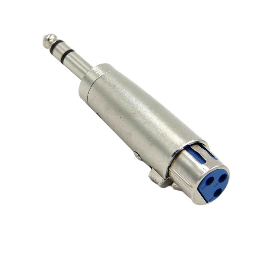 3Pin XLR Female To 6.35mm Male Stereo Audio Microphone Mic Adapter Converter