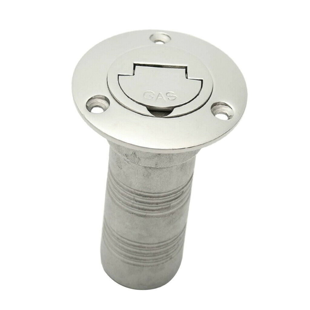 High Polished Boat Gas Oil Deck Fill Filler & Keyless Lift   38mm/1.5in