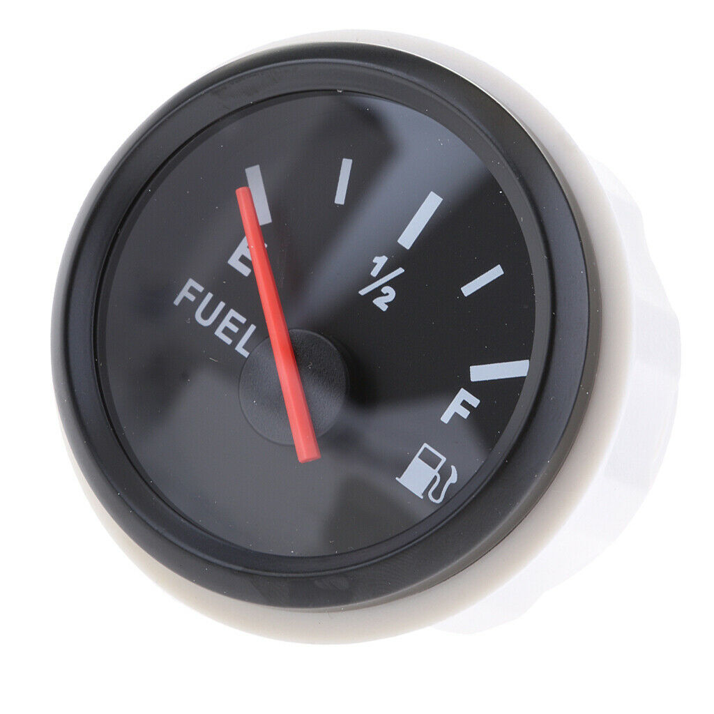 Truck Marine 2" Fuel Level Gauge with Sensor 12V E-1/2- F Pointer Range