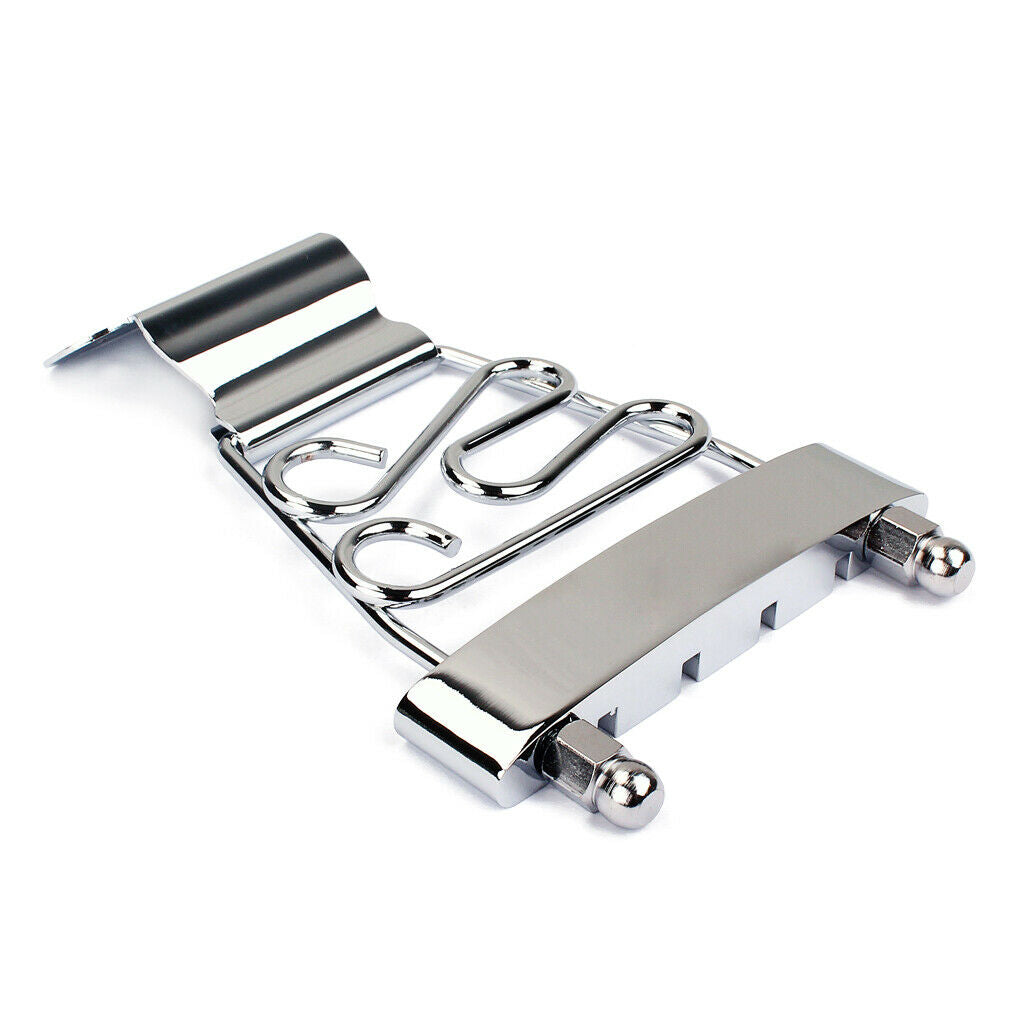 Metal Trapeze Tailpiece with 3pcs Screws for Semi Hollow Jazz Archtop Guitars
