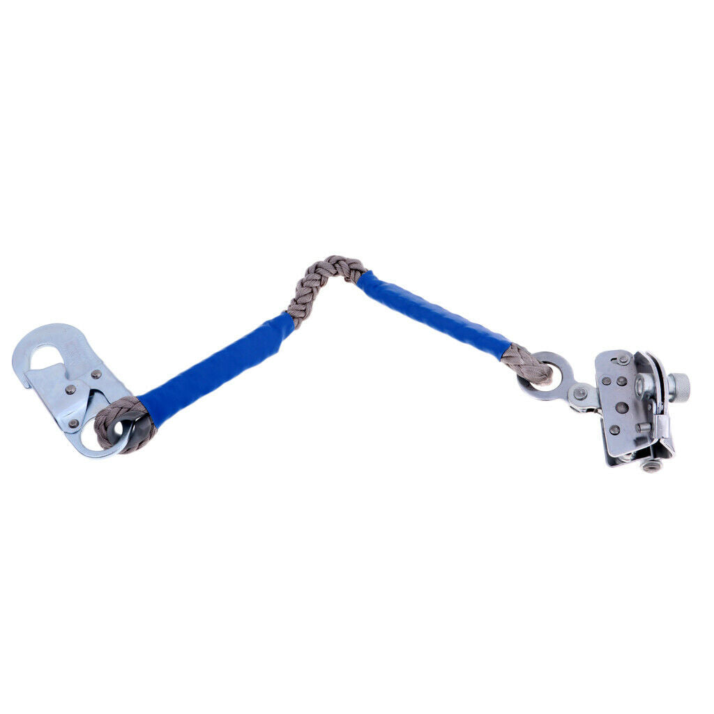 2X Hands-free Climbing Fall Protection Rope Grab Shock Lanyard Snap Hook
