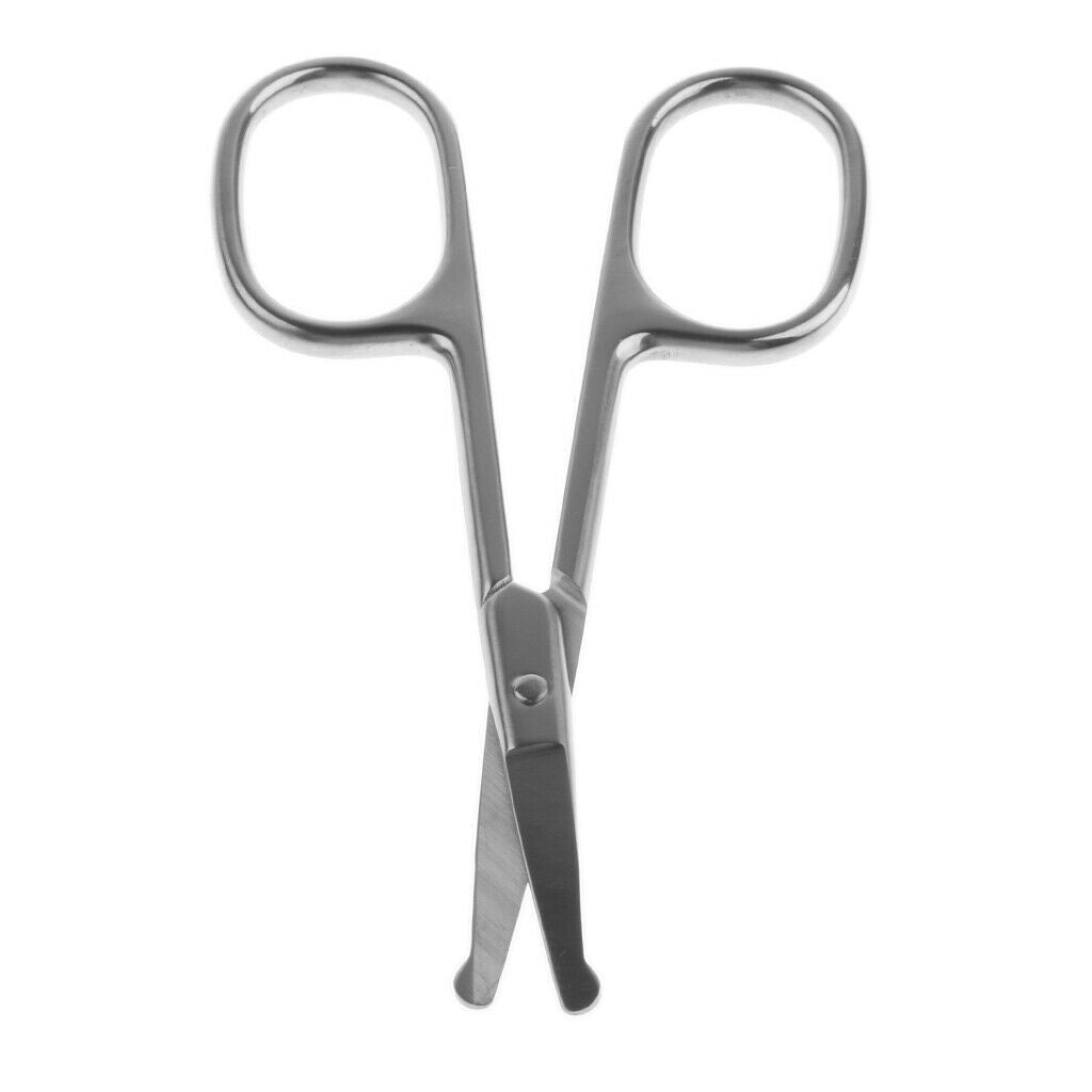 Safety Eyebrows Nose Ear Facial Hair Scissors Stainless Steel Trimmer Clippers